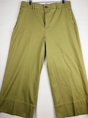 Spanx Women’s XL Wide Leg Cotton Blend Pants - Olive Green